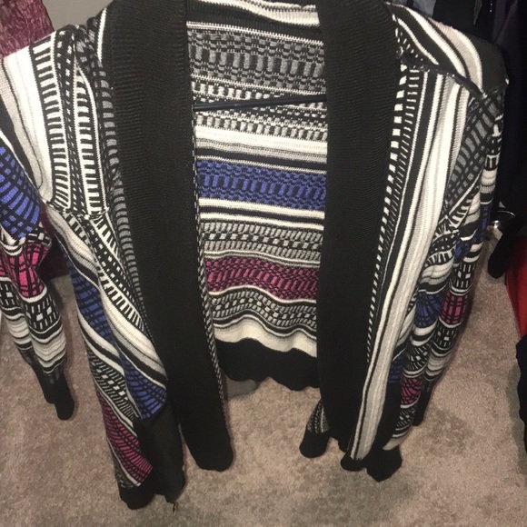 Long sleeve colorful Cover up sweater with pockets - Picture 1 of 2